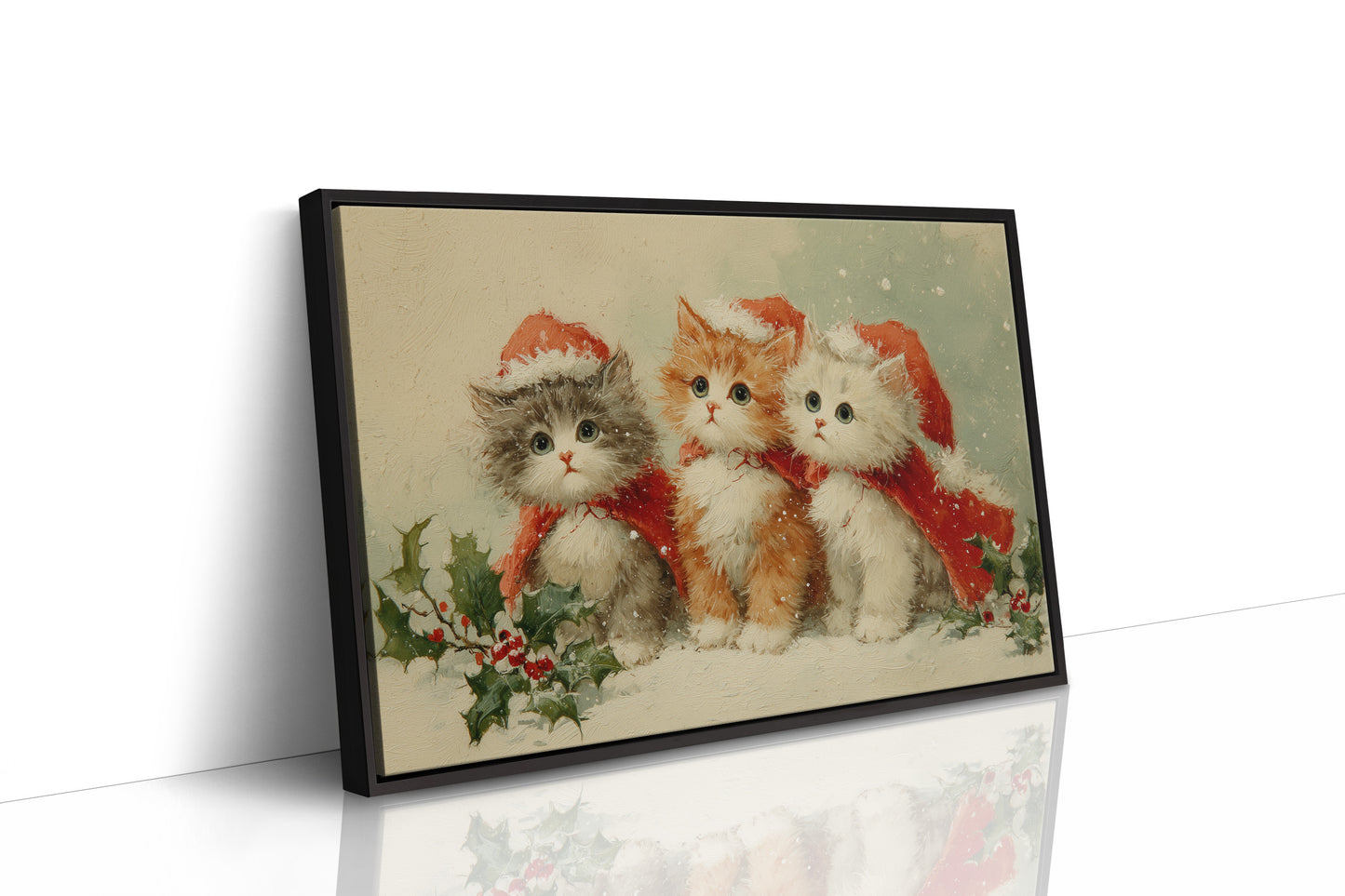 Three Kittens Share Christmas Magic