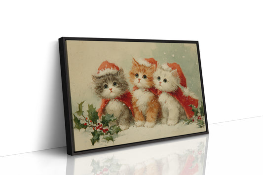 Three Kittens Share Christmas Magic