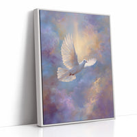 Dove Soars Through Heaven's Glow
