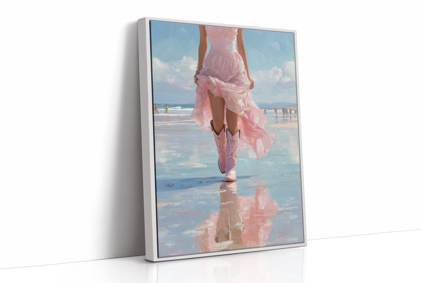 Pink Skirt, Mirrored Tide
