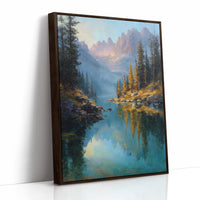 Peaks Paint Gold On Alpine Waters