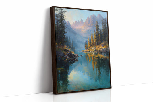 Peaks Paint Gold On Alpine Waters