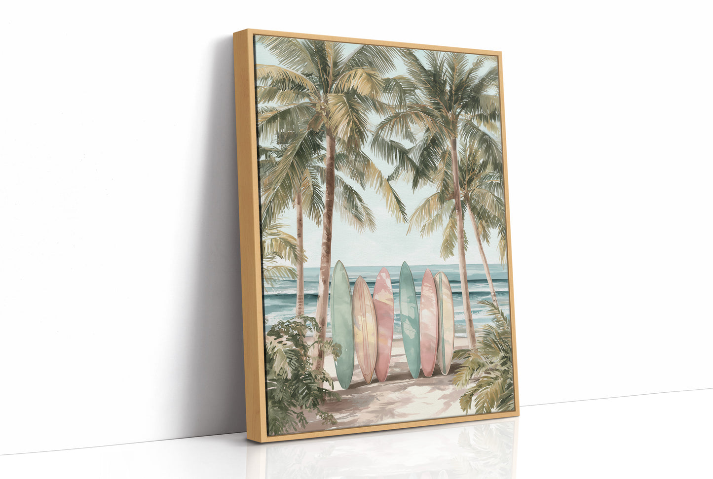 Six Boards Under Palm Shade
