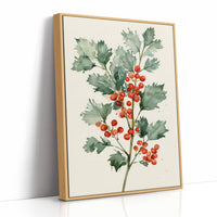 Holly Branch, Loosely Painted