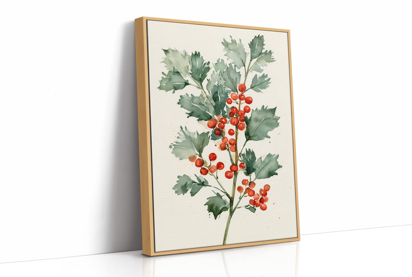 Holly Branch, Loosely Painted