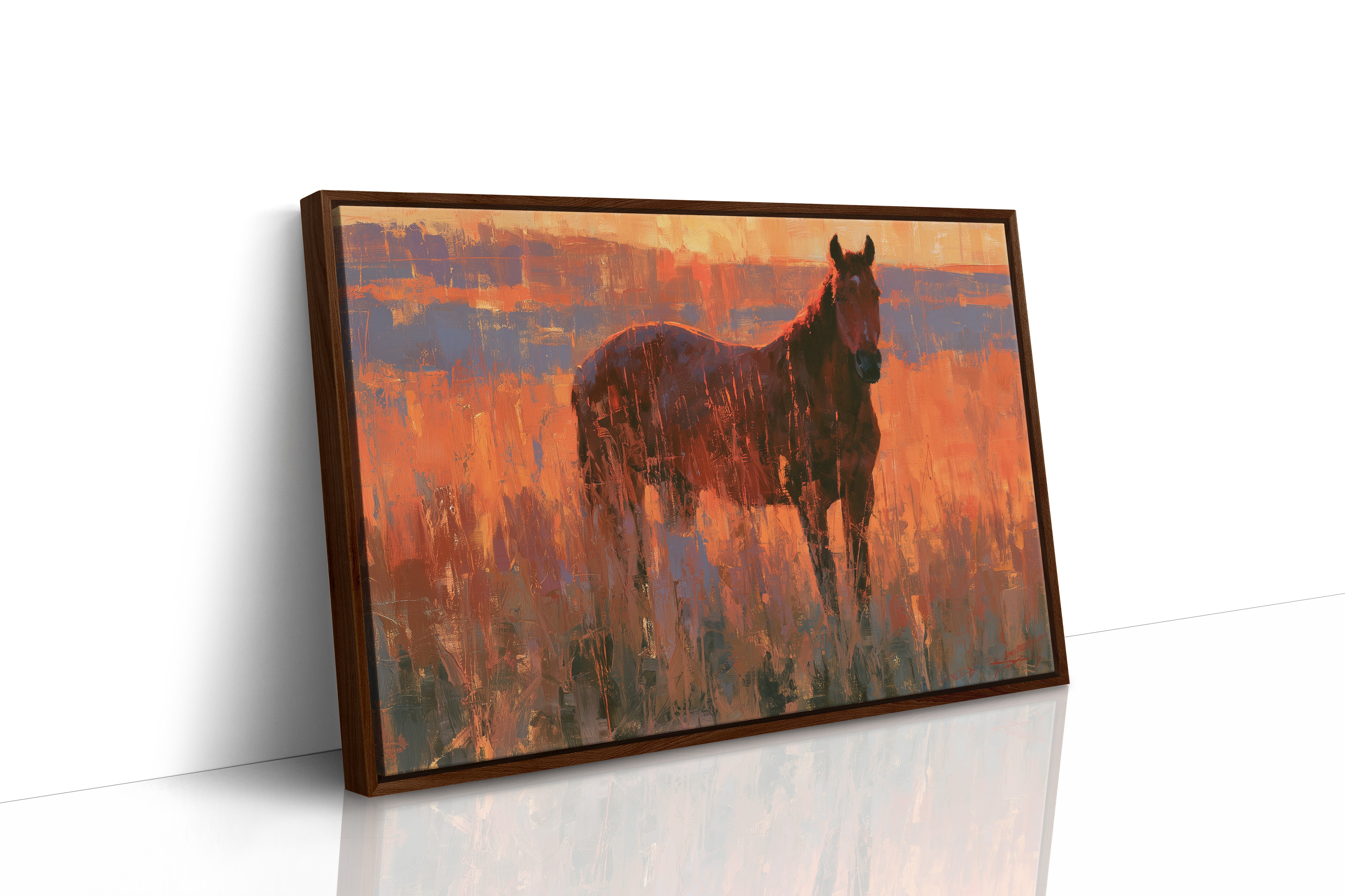 Horse Facing The Blaze