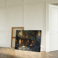 Ancient Books Dance With Sunlit Vines