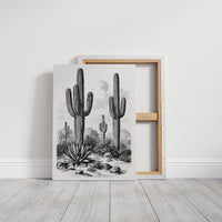Desert Engraving With Agave