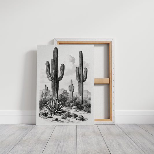 Desert Engraving With Agave