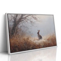 Rabbit Waits In Autumn Mist
