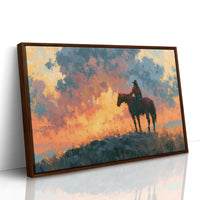 Silhouette in the Blazing Grass