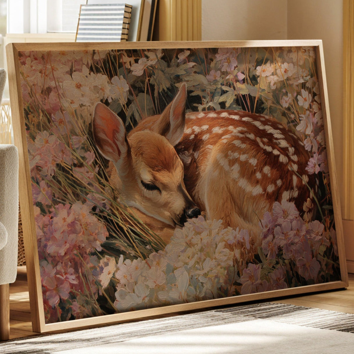 Nestled Among Petals' Embrace