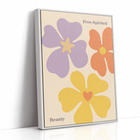 Blossoms of Joy: Retro Floral Symphony