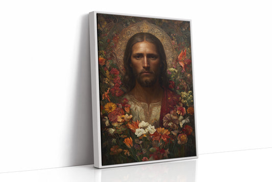 Sacred Blossoms Frame Ancient Grace