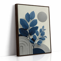 Blue Leaves Dance With Silver Moons