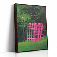 Pink Geometry Dreams In Green