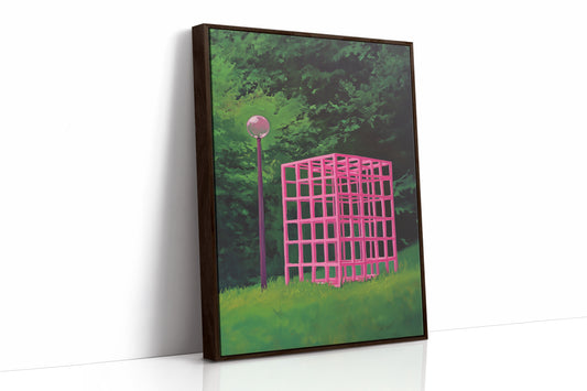 Pink Geometry Dreams In Green