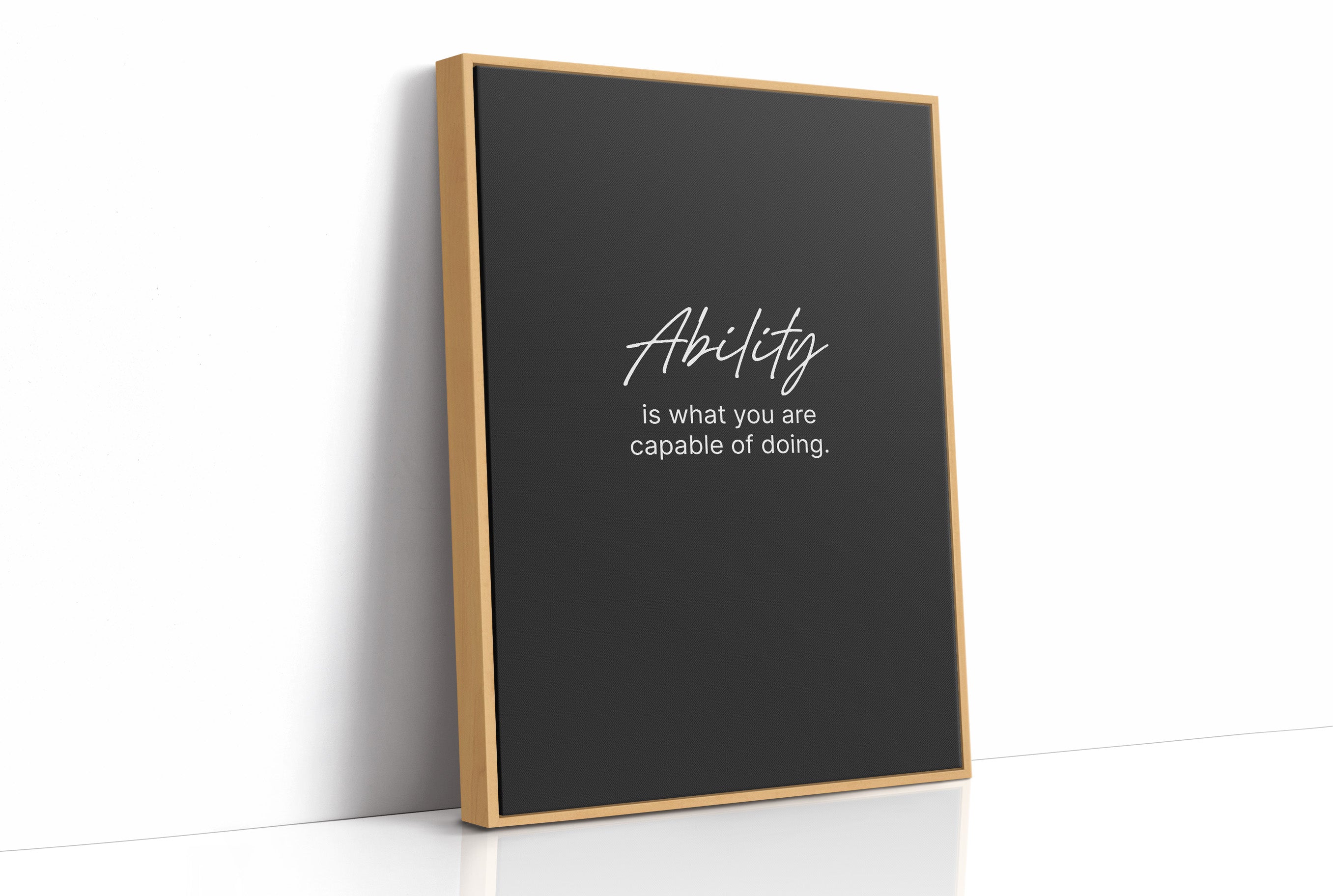 Ability Defines What You Can Do