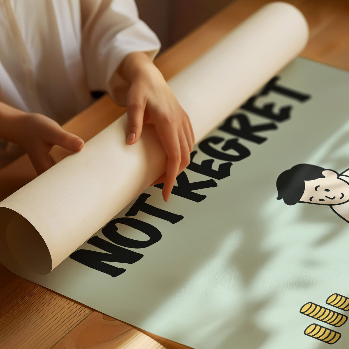 Risk Not Regret Dice Table Art