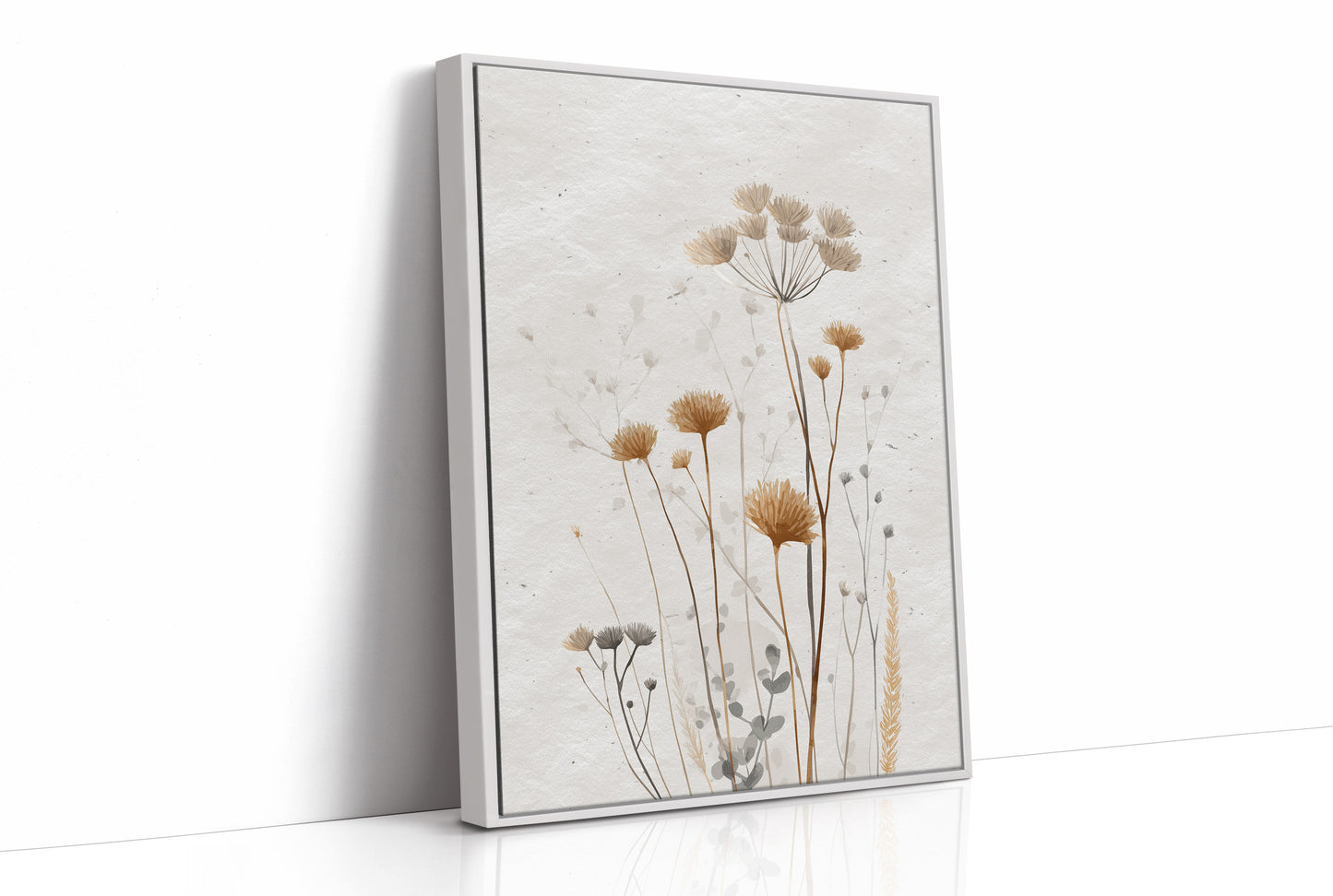 Dried Meadow Blooms Hold November Light