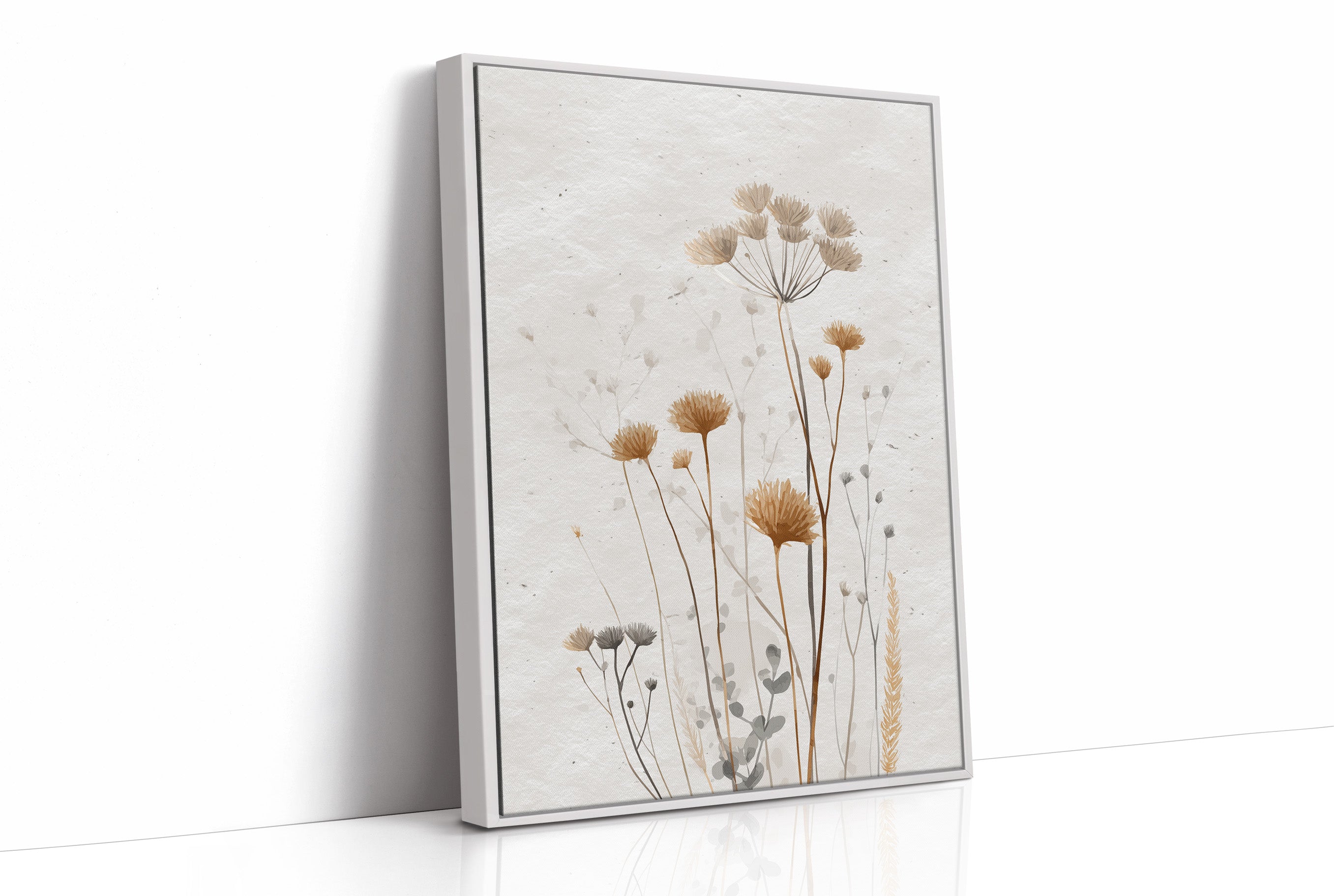 Dried Meadow Blooms Hold November Light