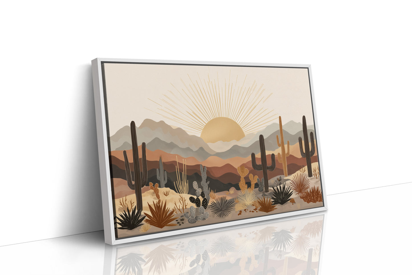 Saguaros Dance At Dawn's First Light