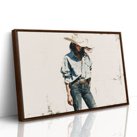 Denim Shirt, White Hat Stance