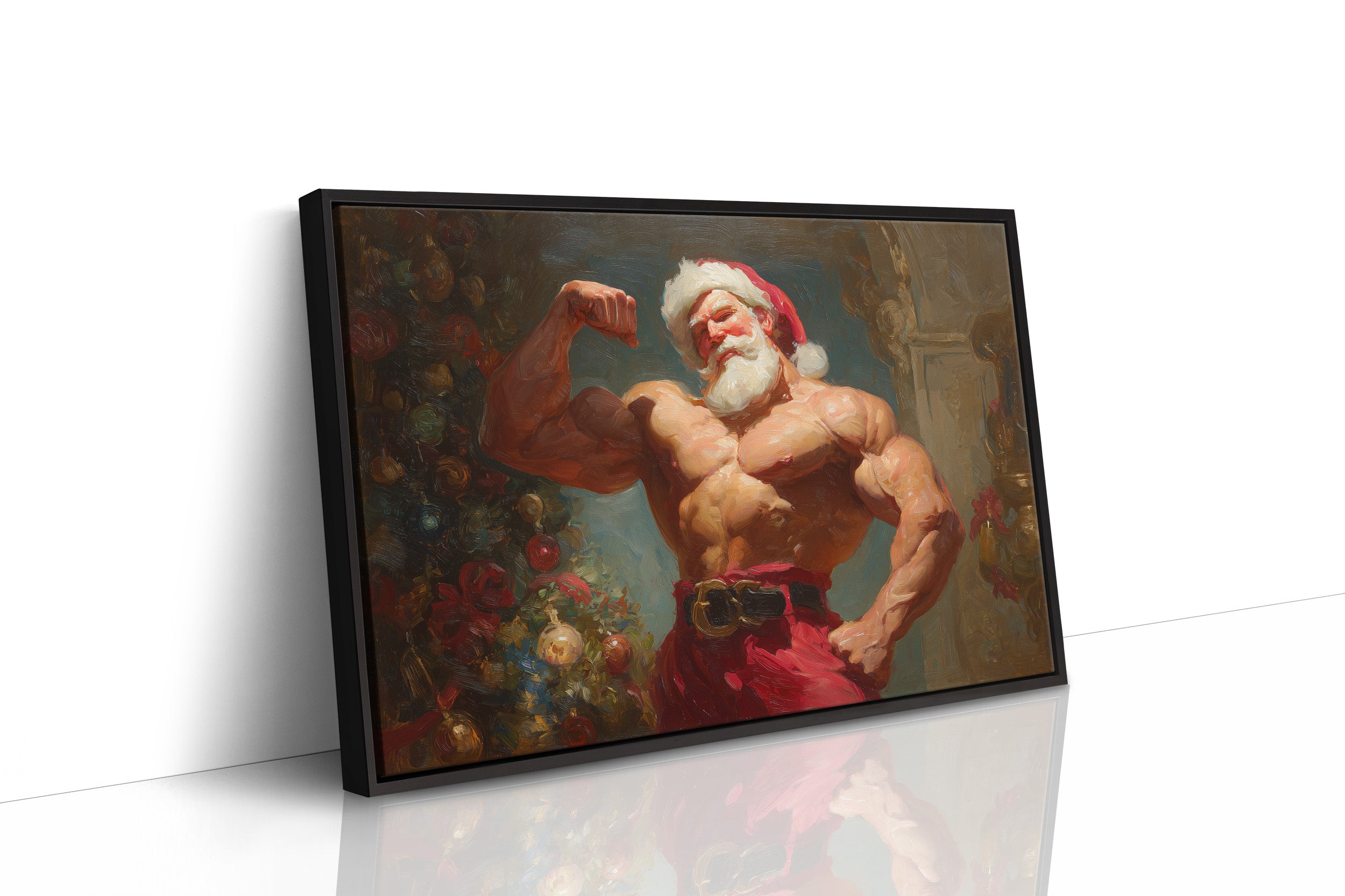 North Pole Gym Builds Holiday Muscle