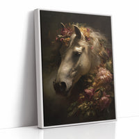 Noble Steed Adorned With Blossoms