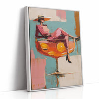 Citrus Hour With Wide-Brimmed Hat