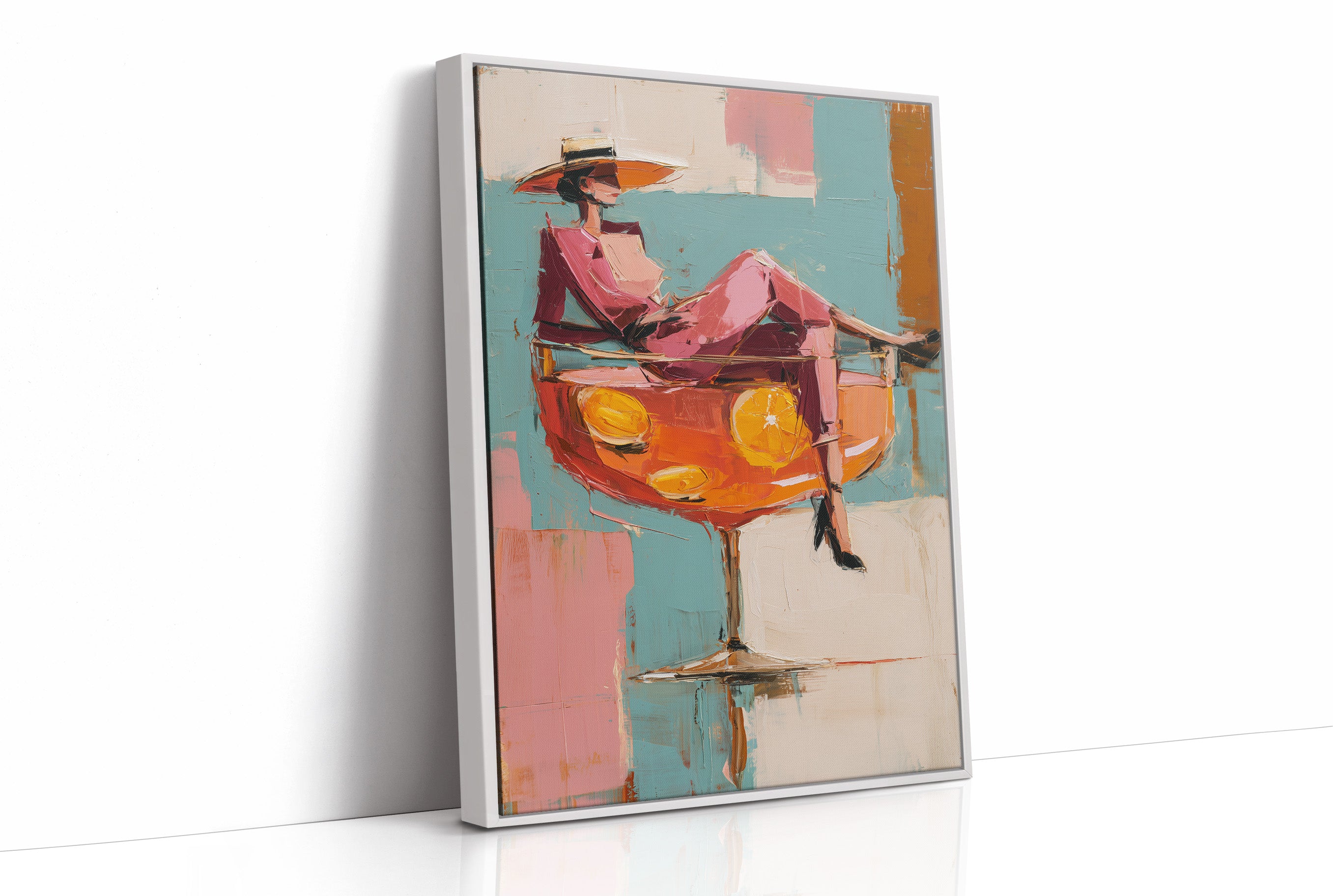 Citrus Hour With Wide-Brimmed Hat