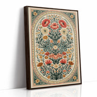 Symmetrical Bouquet Medallion Tapestry
