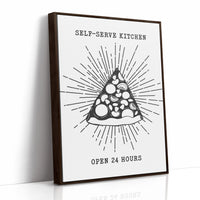 Midnight Pizza Glows Like Stars
