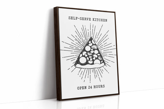 Midnight Pizza Glows Like Stars