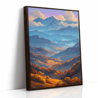 Autumn Light Cascades Through Mountains