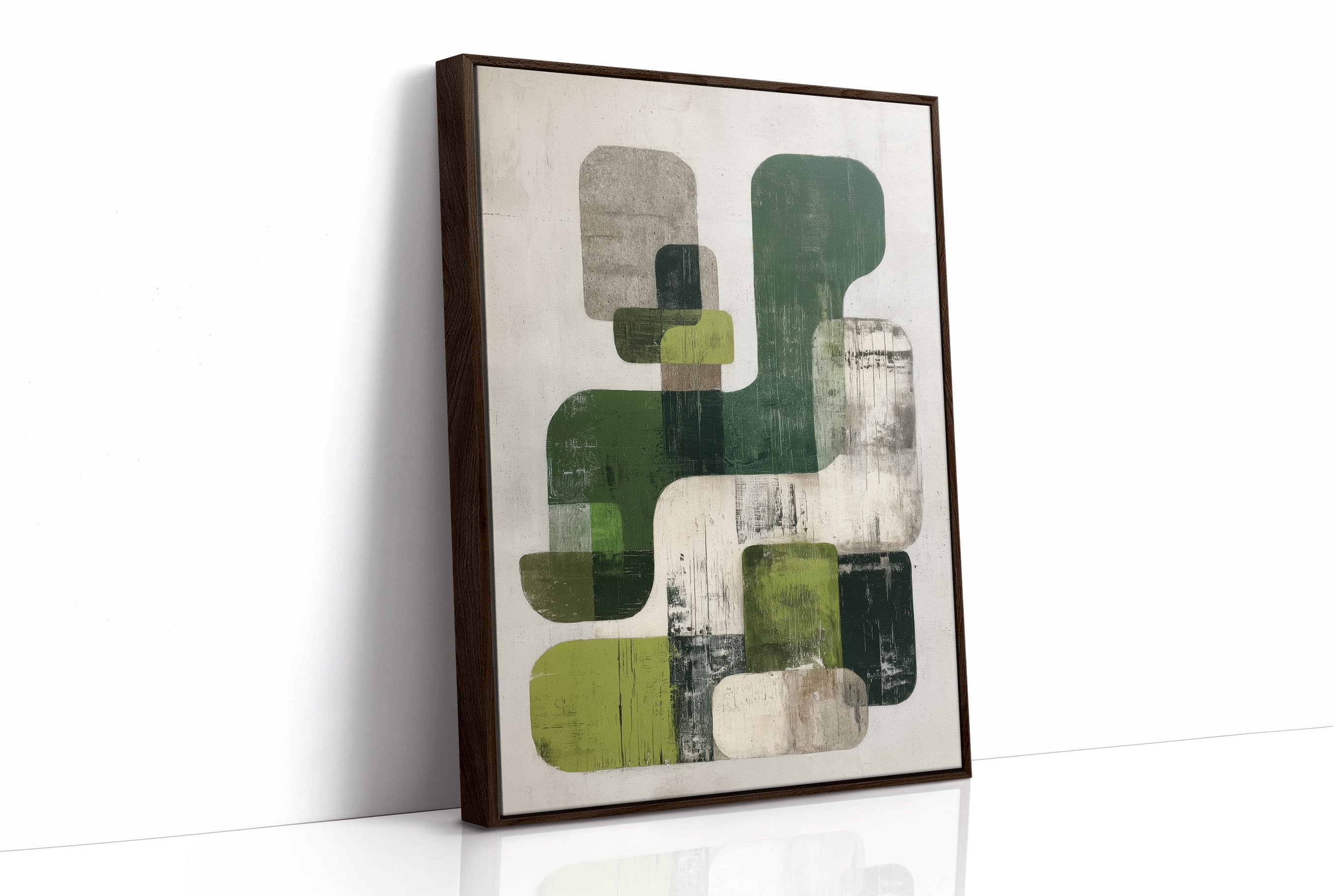 Moss Shapes Dance In Morning Light