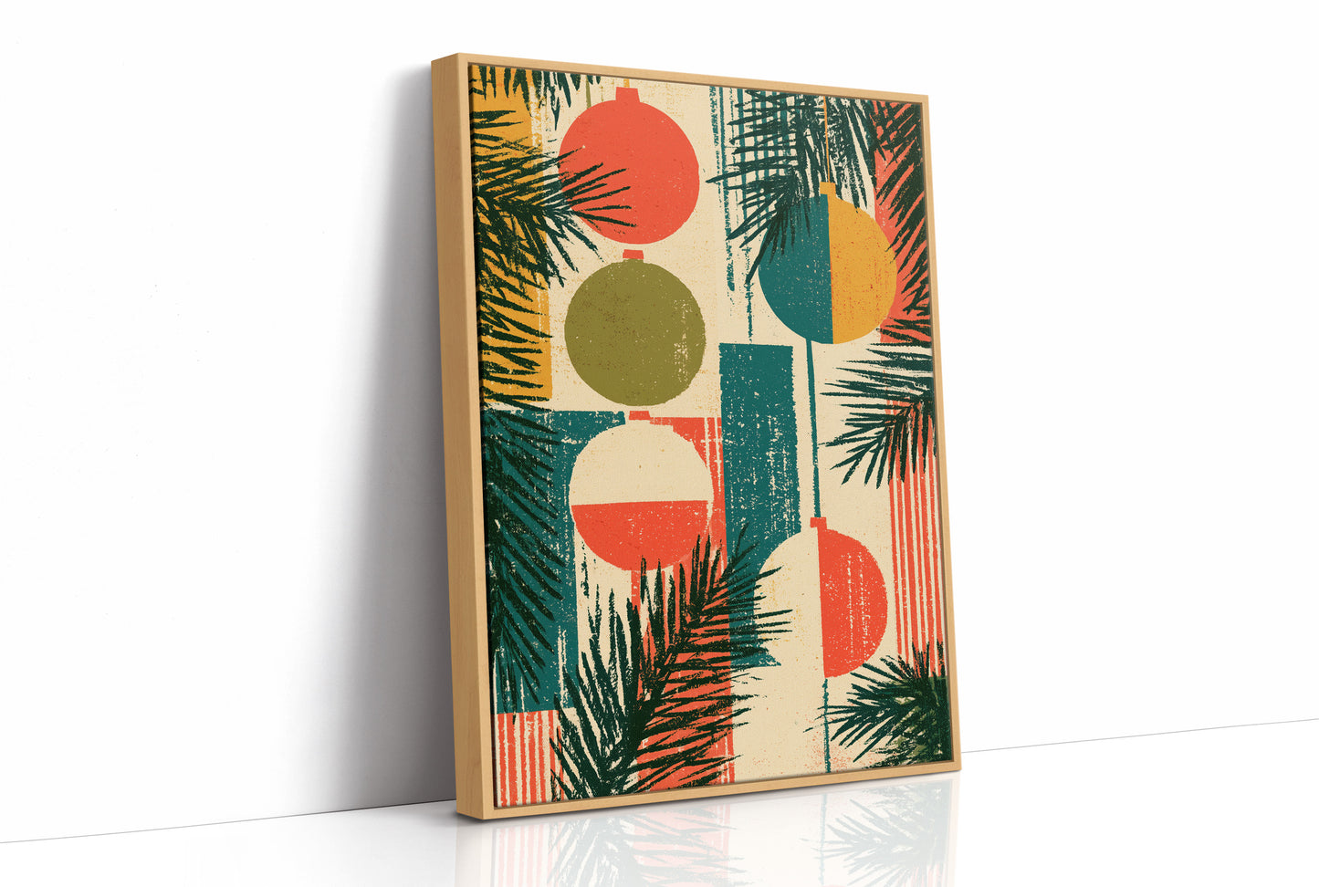 Retro Ornaments in Block Print