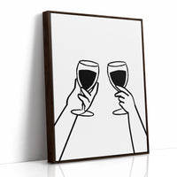 Wine Glasses Toast Silent Promises