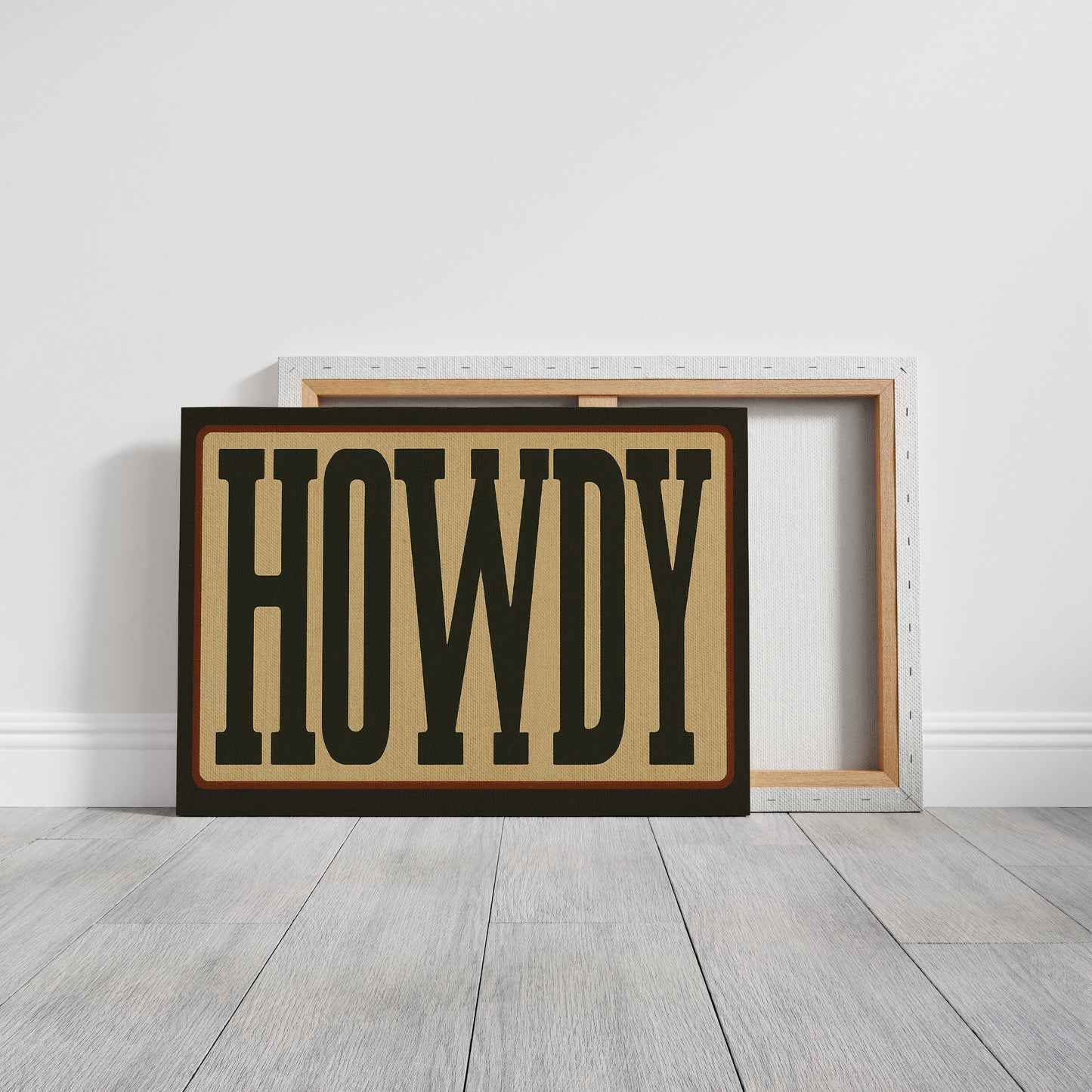 Howdy Western Typography Poster
