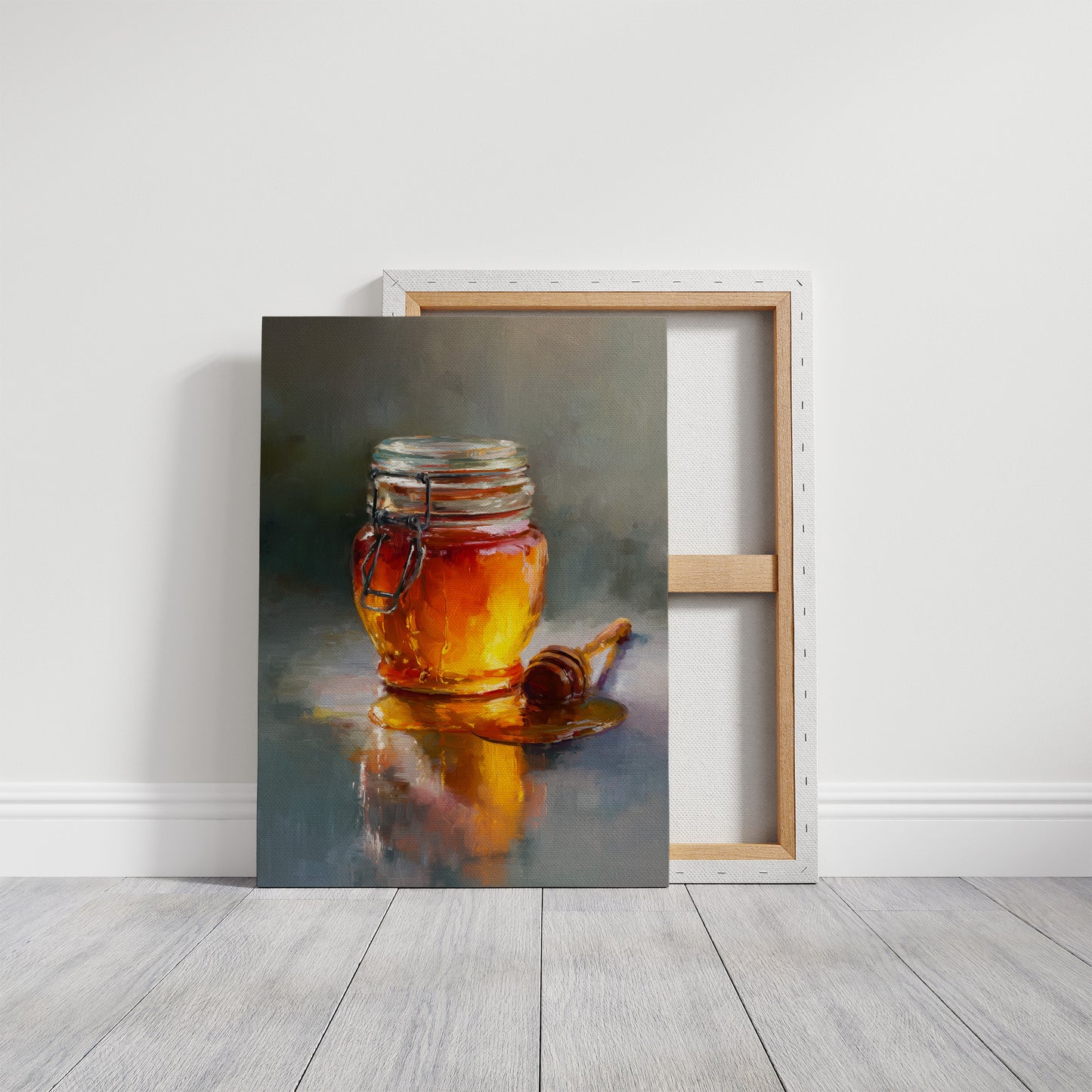 Golden Stillness in Glass