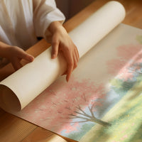 Spring Stream and Blossom Path