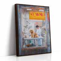 Patient Poodle At Golden Hour