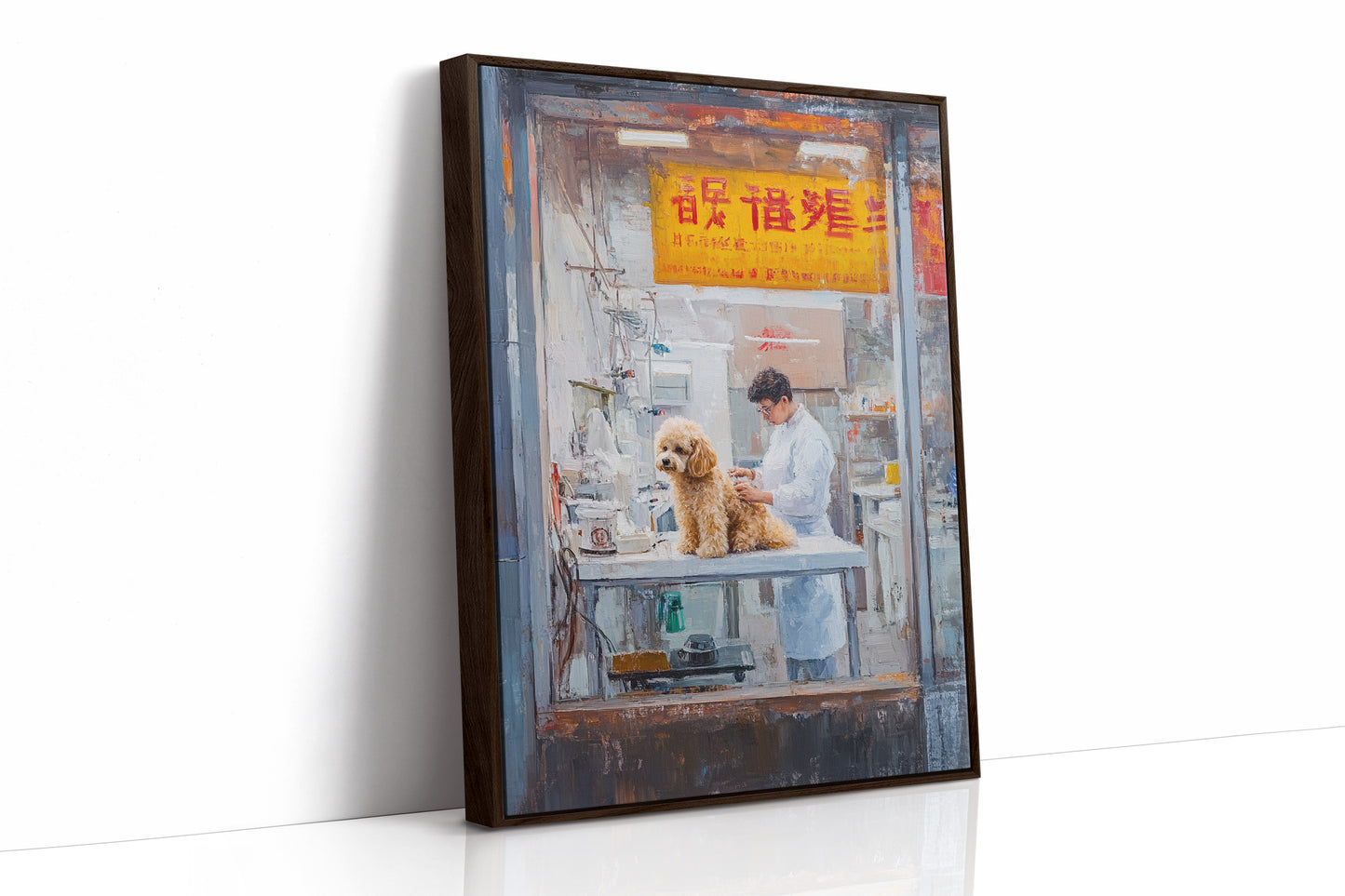 Patient Poodle At Golden Hour