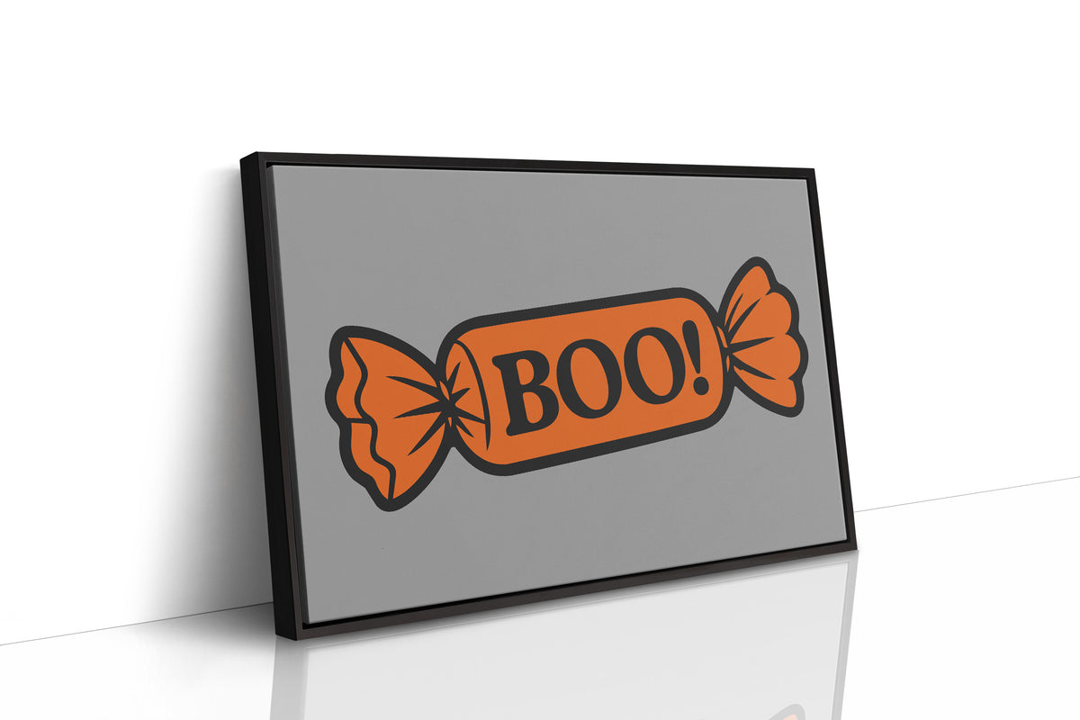 Boo Wrapped Candy Illustration