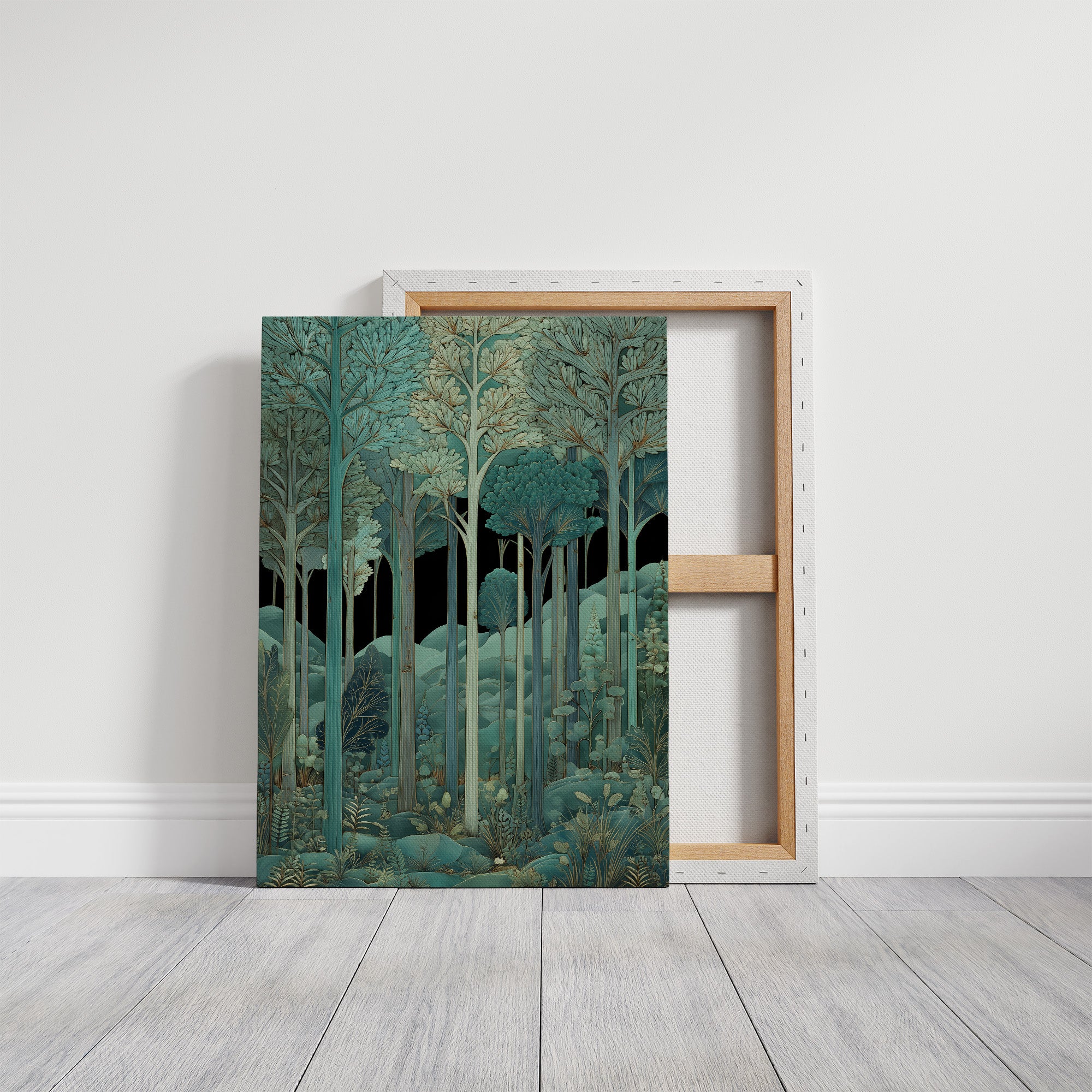 Whispers Through Teal Canopy