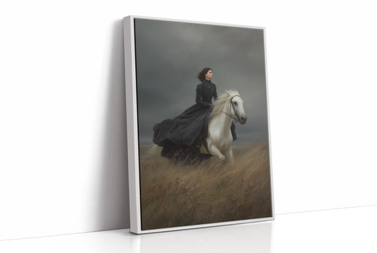 Across Windswept Fields She Rides