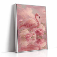 Flamingo in a Sea of Pink