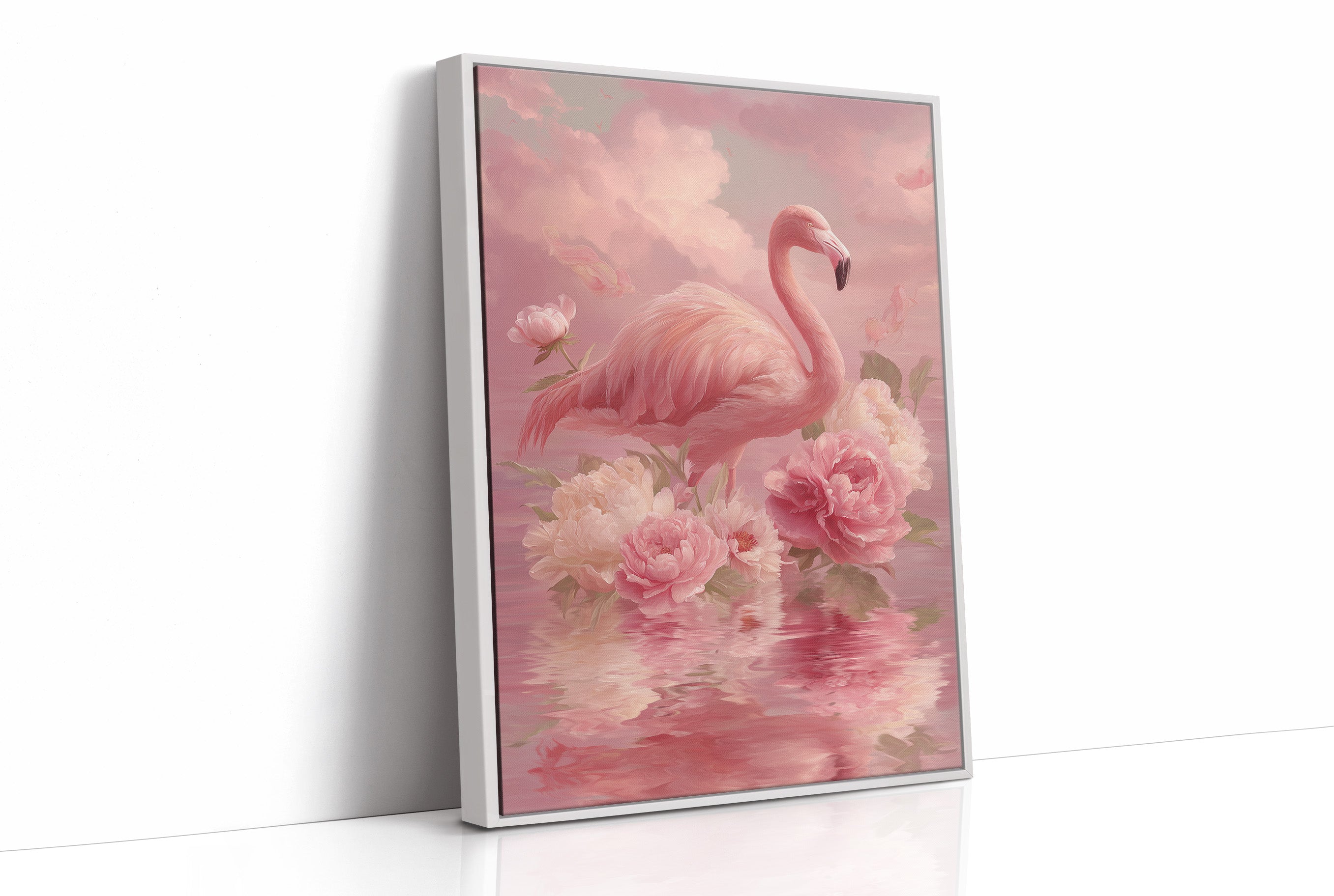 Flamingo in a Sea of Pink