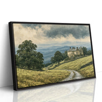Manor House Beneath Storm Clouds