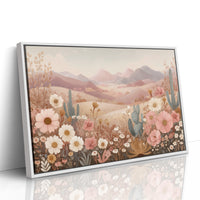 Desert Blooms Dance Among Mountains